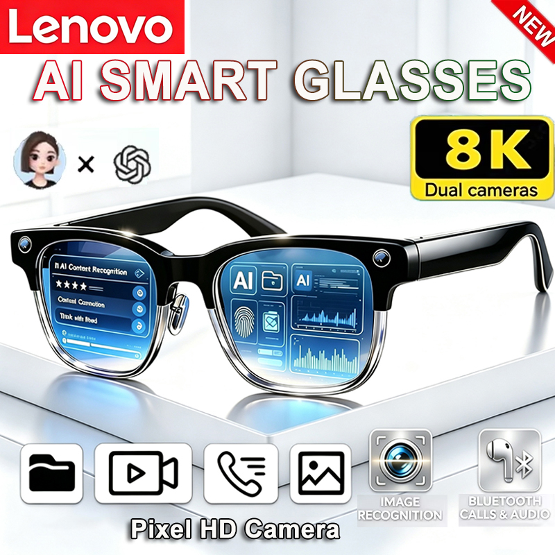 Smart Glasses Lens - Óculos Inteligentes Lenovo 8K HD com