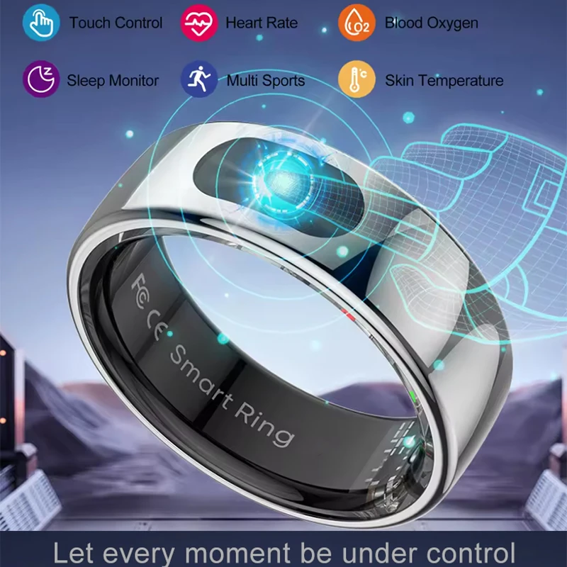 Temperature Ring Skin - Anel inteligente com estojo de carregamento