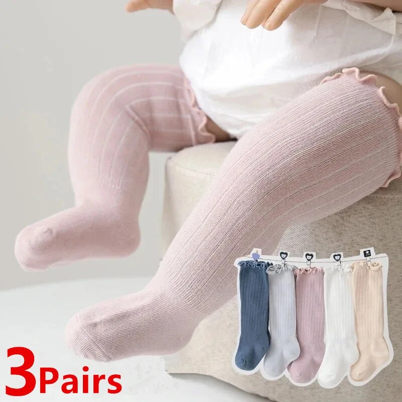 Baby Sock Oximeter - 3 pares/lote bebê meninas meias rendas