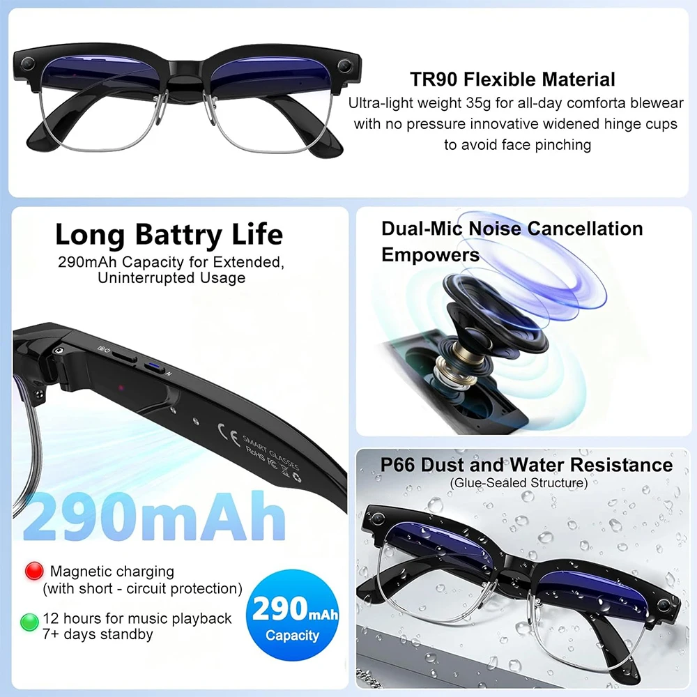 Óculos Inteligentes 4K com IA, - Smart Glasses Lens avaliação e preço