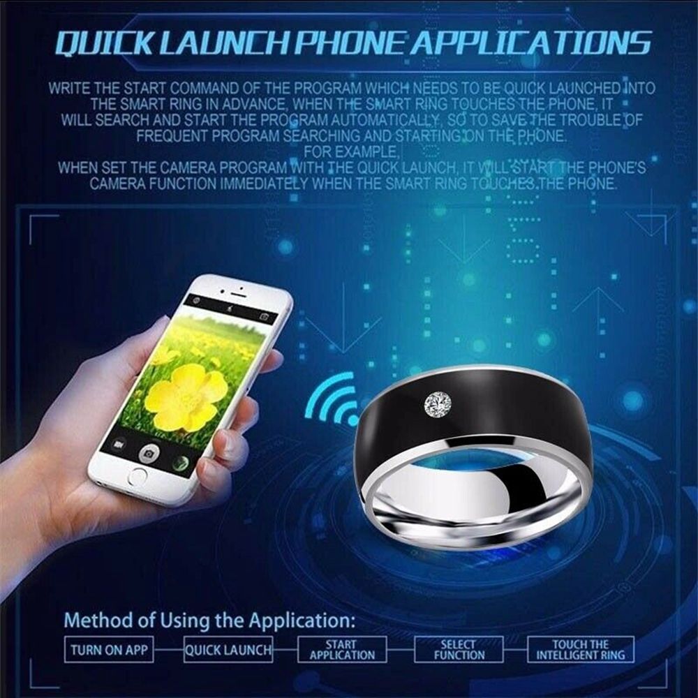 Moda multifuncional tecnologia - Smart Ring Nfc Pay avaliação e preço